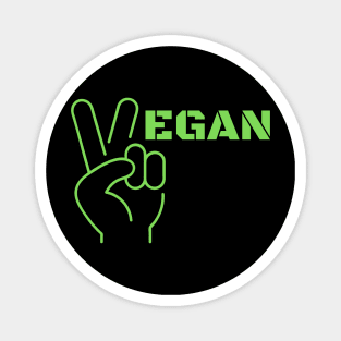 Vegan Peace Magnet